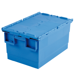 Bac bleu avec couvercle...