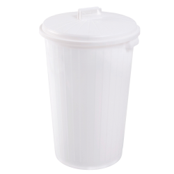 Poubelle ronde blanche 35 L...