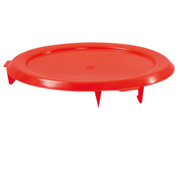 Flat lid for round trash...