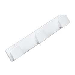 Patère 3 têtes blanc